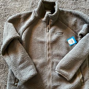 Mens Grey Columbia Fleece XL. Brand New. Nice and heavy. Full Zip.